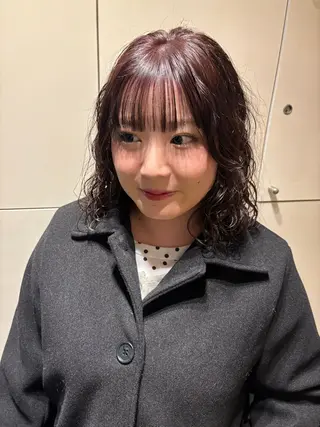 ミディアム パーマ 水原波津輝/ボブ /ニュアンスパーマのヘアスタイル