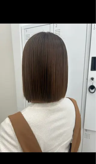 ミディアム ボブ/縮毛矯正/艶髪 /さのまなみのヘアスタイル