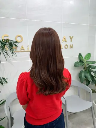 セミロング カラー 本格ヘッドスパ🌿 ×ヘア　佐藤のヘアスタイル