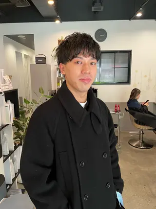 ショート パーマ メンズ dogstar小林諒 レイヤー/パーマのヘアスタイル