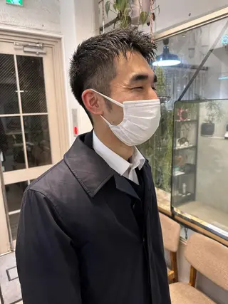 ショート メンズ REINA☁️透明感 カラー/ぷつっと♡のヘアスタイル