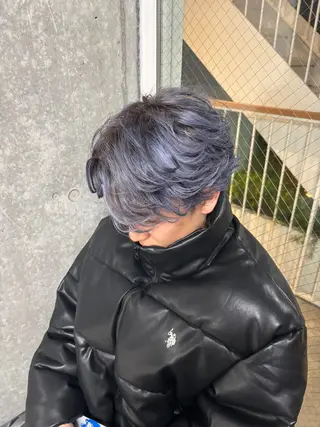 カラー メンズ メンズ特化✨️ 韓国風パーマ🔥一八のヘアスタイル