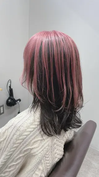 セミロング カラー ✨【公式】 juhl.横浜✨のヘアスタイル