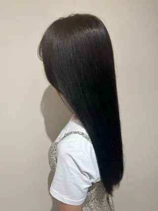 ロング カラー 杉田 実来のヘアスタイル