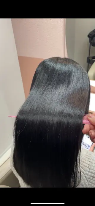 ロング カラー ブリーチ/縮毛矯正/ 韓国/💗ホノカ💗のヘアスタイル