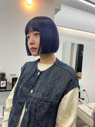 ショート レイヤー/ケアパーマ /ニュアンス/モードのヘアスタイル