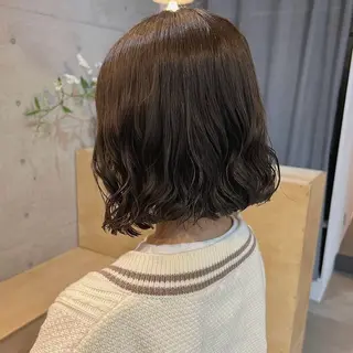ショート パーマ akane/ベージュ /オリーブ/ブラウンのヘアスタイル