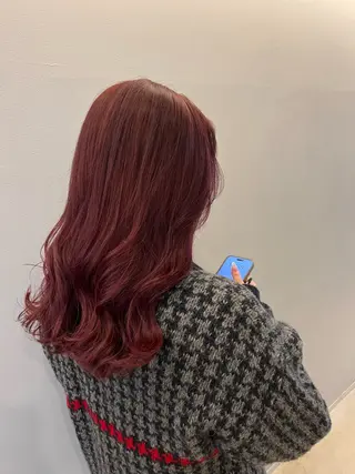 ロング 顔周りデザイン/ ママ美容師/濱ほのかのヘアスタイル