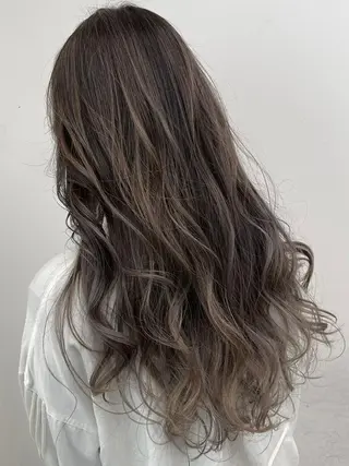 ロング カラー ヘアアレンジ 【公式】amble luxe 中野のヘアスタイル