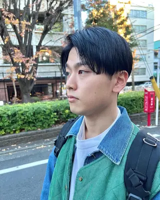 ショート メンズ 木村陸弥 似合わせ 透明感カラー🌿のヘアスタイル