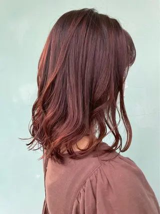 セミロング カラー 栞南🌼/艶カラー/ 髪質改善/ナチュラルのヘアスタイル