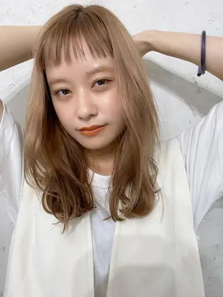 ミディアム VLOW nex the salon所属・韓国風/髪質改善/ ナガヤアキラのヘアスタイル
