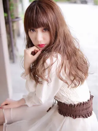 ロング カラー 中嶋 【ナカジマ】のヘアスタイル