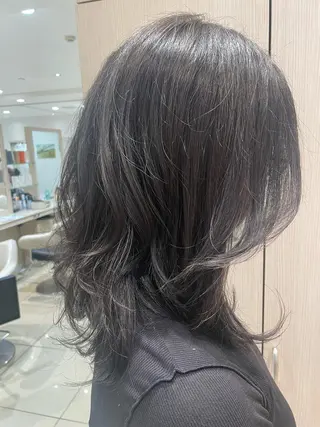 ミディアム パーマ ヘアアレンジ 韓国ヘアメイク🎀/ 縮毛矯正✨山本媛香のヘアスタイル