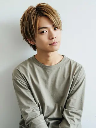 カラー メンズ 村田 淳のヘアスタイル