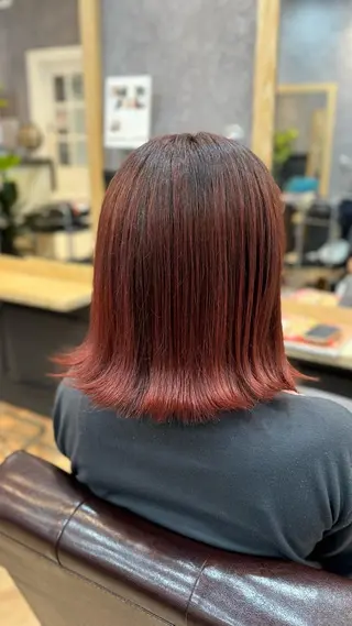 ミディアム カラー 河内 大慎のヘアスタイル