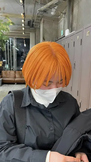 ショート パーマ/オリーブ/ 酸性ストレート/ゆなのヘアスタイル