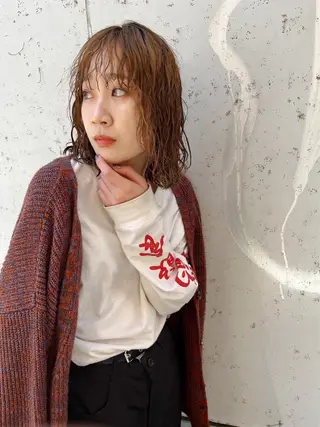 ミディアム カラー パーマ 🔹YUTA🔹 メンズパーマのヘアスタイル