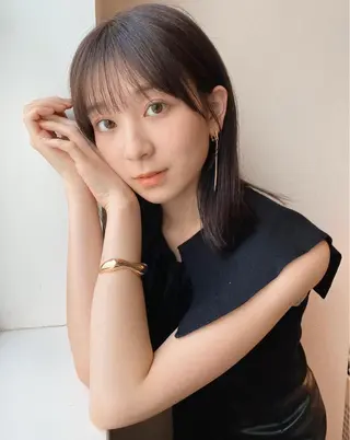 ミディアム カラー 長井 徹行のヘアスタイル