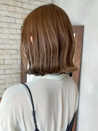 ミディアム カラー パーマ ヘアアレンジ ITbyALBUM 八王子店のヘアスタイル