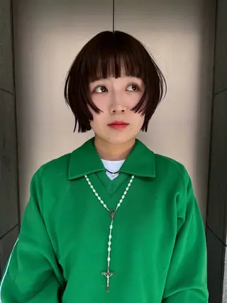 ショート カラー GO TODAY 福岡大名Bellus店所属・🫧ショートウルフ ボブウルフ🫧 糸瀬のヘアスタイル