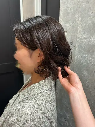 ショート パーマ 透明感/ベージュ /kazui🐈のヘアスタイル