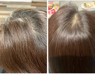 ロング カラー 坂本 明子のヘアスタイル