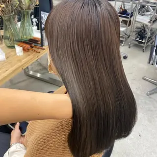 ロング カラー パーマ ヘアアレンジ メンズ キッズ ネイル マツエク・マツパ 暖色系/透明感 治野心のヘアスタイル