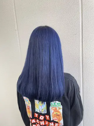 ロング カラー ヘアアレンジ 艶髪✨寒色カラー✨ 翁長孝輔のヘアスタイル