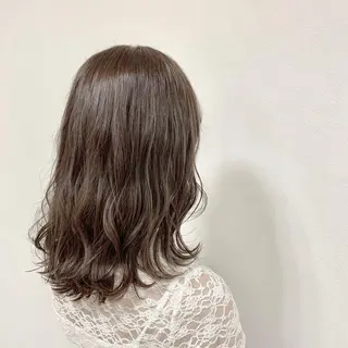 セミロング カラー ヘアアレンジ 【Sweep】おじま のぞみのヘアスタイル