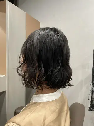 ミディアム カラー パーマ 吉田一輝 外国人パーマのヘアスタイル