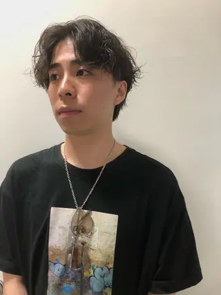 パーマ ヘアアレンジ メンズ ainico+所属・メンズ特化✂️栗原 侑也のヘアスタイル