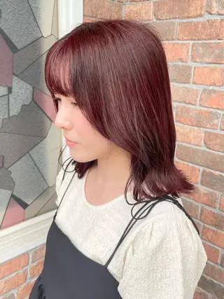 セミロング カラー Mintleaf 💛MAYUKOのヘアスタイル