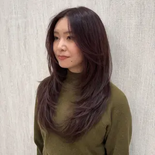 ロング 店長✨レイヤー✖️ 髪質改善✖️韓国ヘアのヘアスタイル