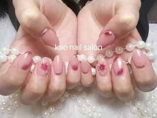 ネイル kao nail マグネット/長さだしのネイルデザイン
