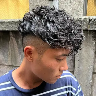 ショート パーマ メンズ 立川/メンズパーマ 厚進太郎のヘアスタイル