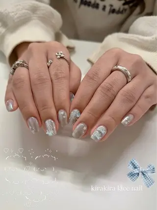 ネイル tsuki🎀ワンホ ン🍒ガーリー🪄のネイルデザイン