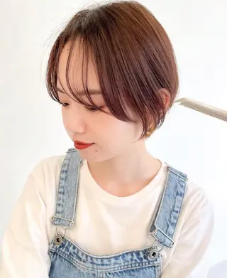 ショート ブリーチカラー🎀 韓国風/寺門美優のヘアスタイル