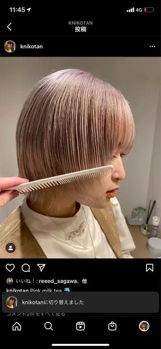 ショート カラー メンズ専門/ パーマ特化こーし💈のヘアスタイル