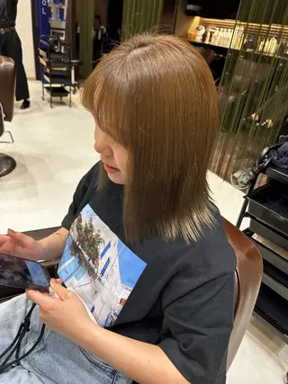 ミディアム 日置美容室所属・石井 佑飛のヘアスタイル