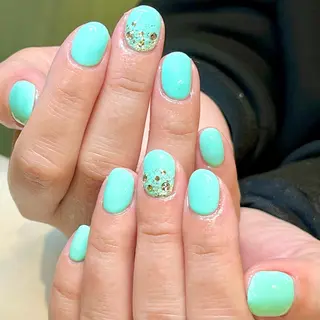 ショート カラー ネイル ネイルサロン　リリーブランシュ所属・森 瑞紀のネイルデザイン