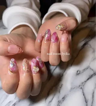 ネイル ﾈｲﾙﾙｰﾑﾘｯｶ 𝐦𝐚𝐲𝐮のネイルデザイン