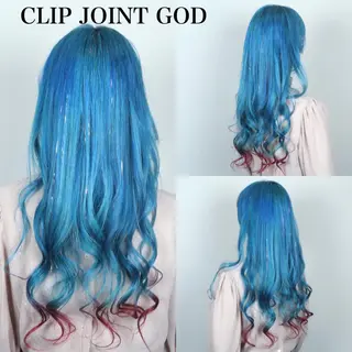 ロング カラー ヘアアレンジ 秋葉 洸平のヘアスタイル