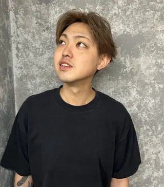 ショート カラー メンズ HAIR SALON M所属・🌈ハイライト🌈 メンズパーマアリサのヘアスタイル