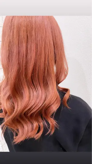 セミロング カラー 名古屋のピンク好き かずくん🦩のヘアスタイル
