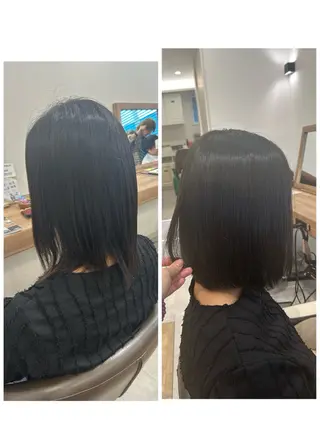 ミディアム パーマ no4ナチュラル戸祭所属・山越 美裕樹のヘアスタイル