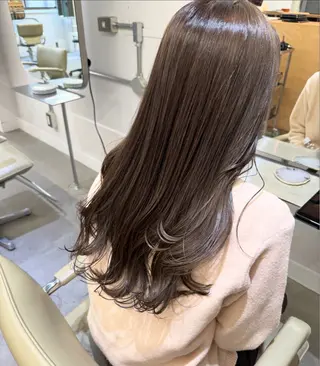 セミロング カラー 坂本 圭太朗のヘアスタイル