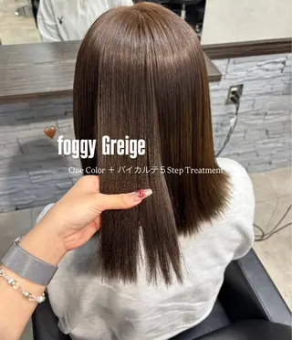 ミディアム カラー GiseL 美優のヘアスタイル