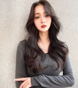 ロング カラー 韓国ヘア/髪質改善 TAKAHIROのヘアスタイル
