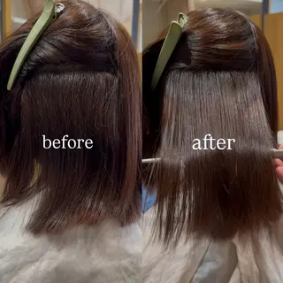 ミディアム 🌈ボブ/縮毛矯正/ 梅田美容室🌈もあのヘアスタイル